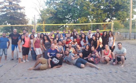 Volleyball and Euro cup final at Barangas